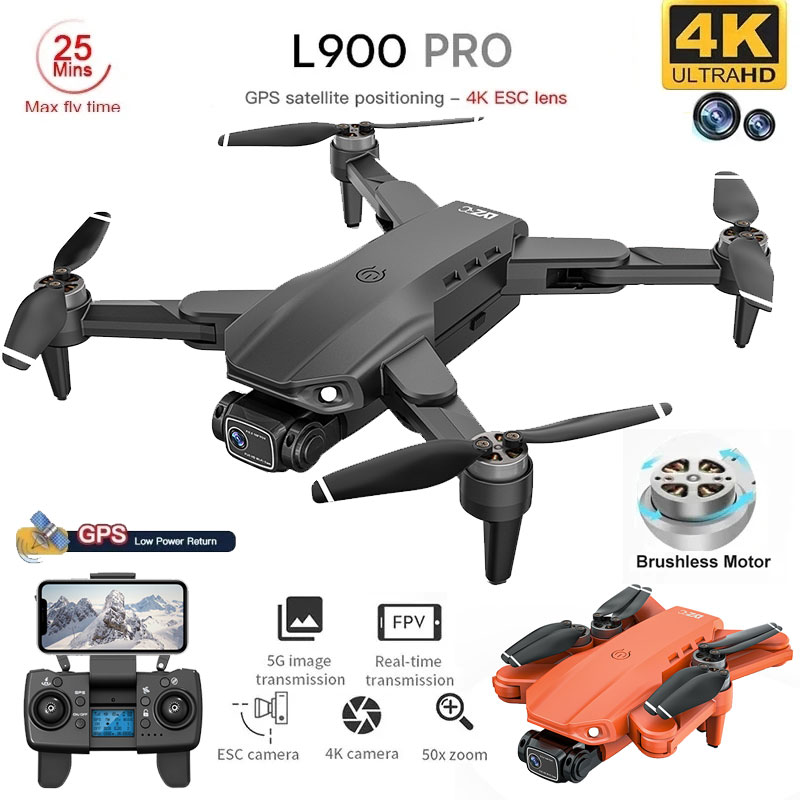 Drone Multispectral - L900 Pro GPS Drone 4K professionnel